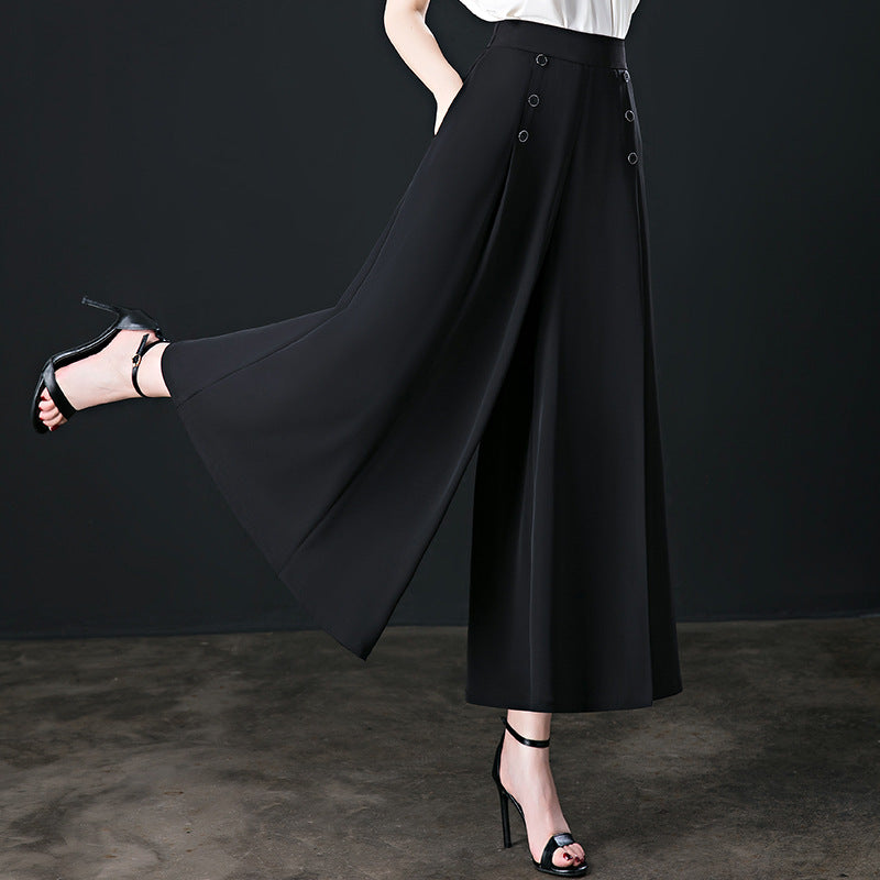 (50 % de rabais) Pantalon plissé à jambe large