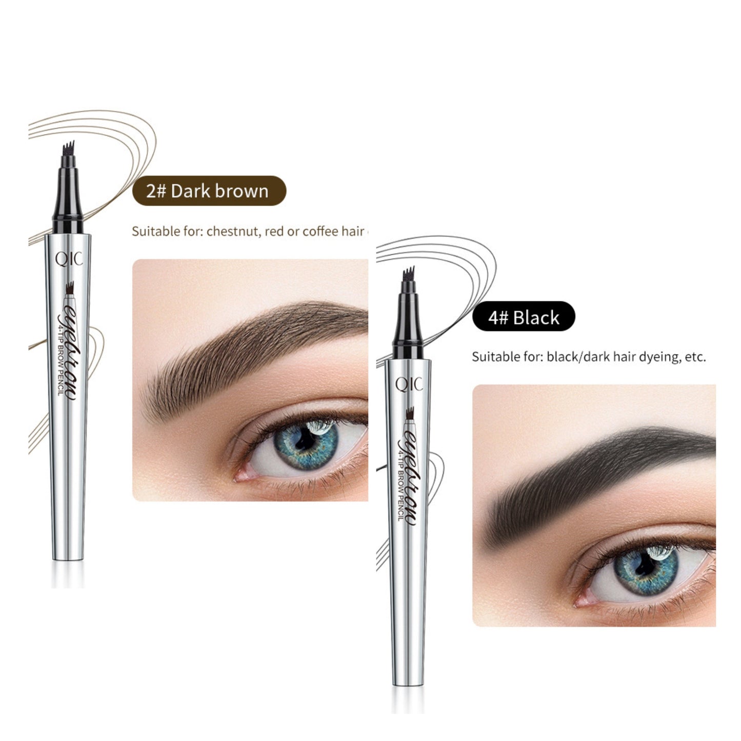🔥Crayon de tatouage 3D imperméable à 4 pointes de fourche pour microblading (🔥 achetez-en 1, obtenez-en 1 gratuit)