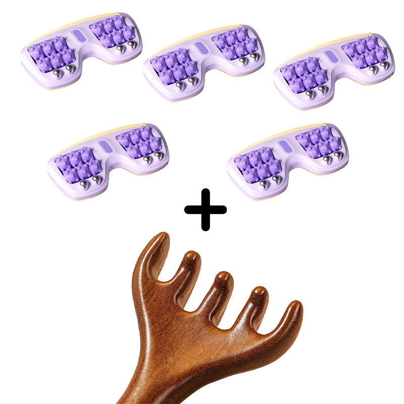 ⏳Spécial à durée limitée⏰Rouleau de massage portable double – Détente & soulagement immédiat pour vos pieds😌🌿