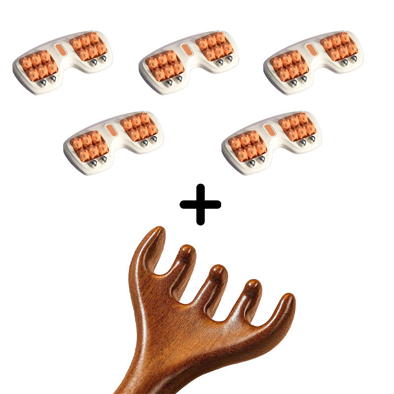 ⏳Spécial à durée limitée⏰Rouleau de massage portable double – Détente & soulagement immédiat pour vos pieds😌🌿