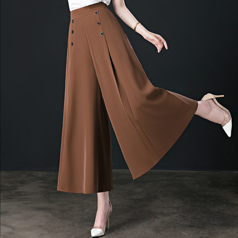 (50 % de rabais) Pantalon plissé à jambe large