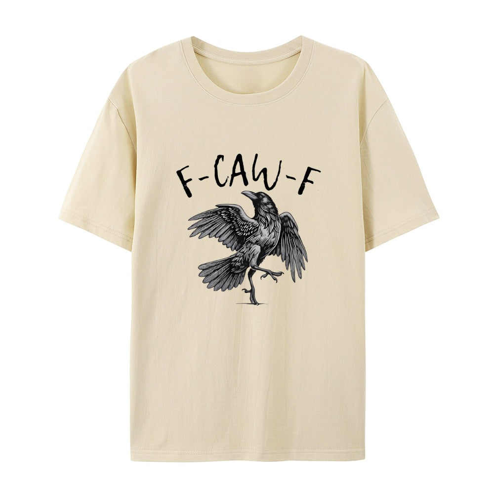 ✨T-shirt graphique humoristique avec corbeau – Dites-le avec un croassement !