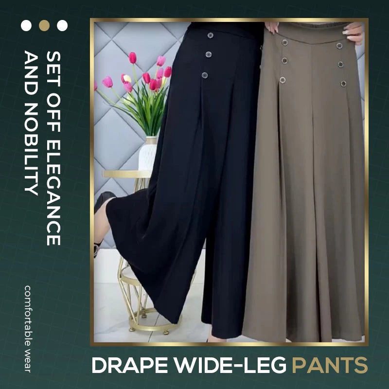 (50 % de rabais) Pantalon plissé à jambe large
