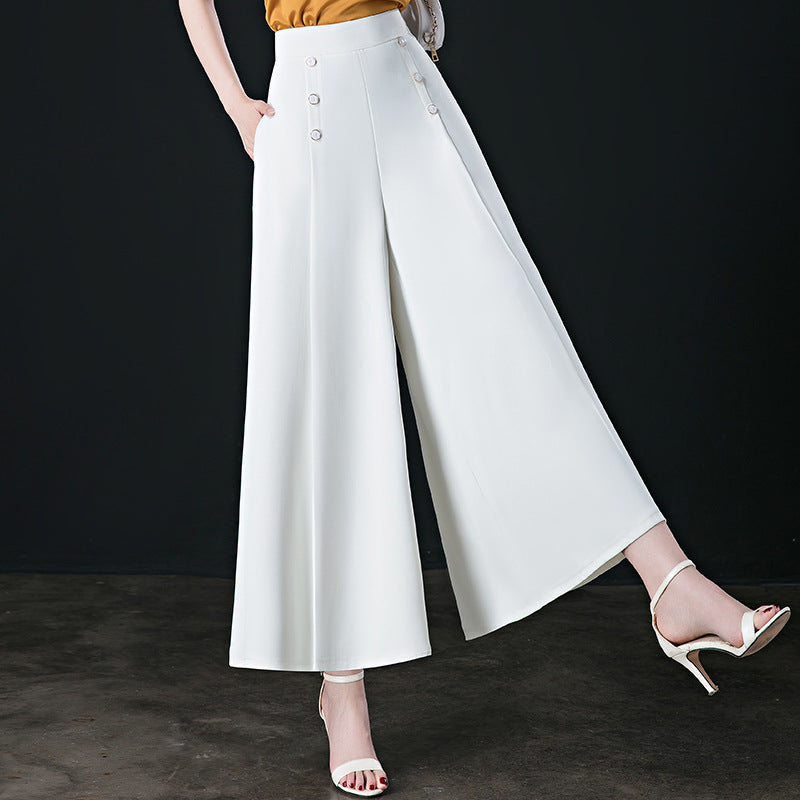 (50 % de rabais) Pantalon plissé à jambe large