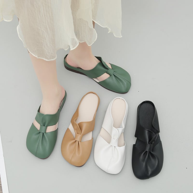 🔥Promotion du dernier jour -50% 🏖️ - Mules à nœuds et semelles souples pour femmes