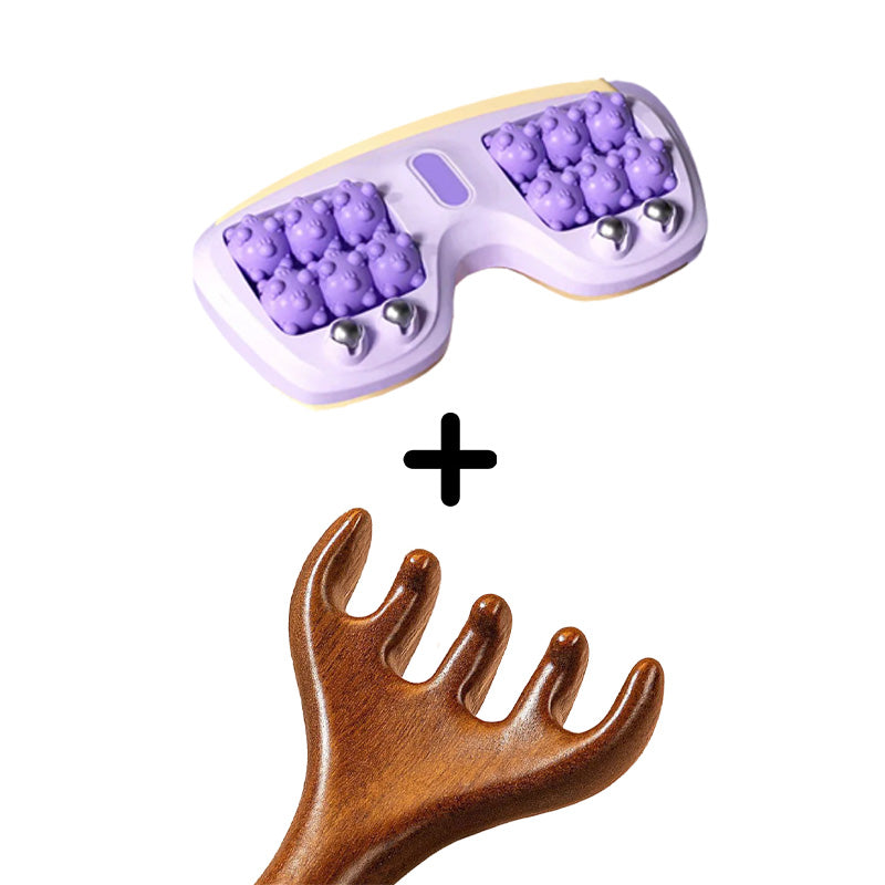 ⏳Spécial à durée limitée⏰Rouleau de massage portable double – Détente & soulagement immédiat pour vos pieds😌🌿