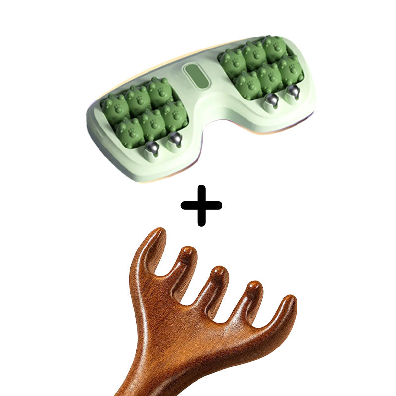 ⏳Spécial à durée limitée⏰Rouleau de massage portable double – Détente & soulagement immédiat pour vos pieds😌🌿