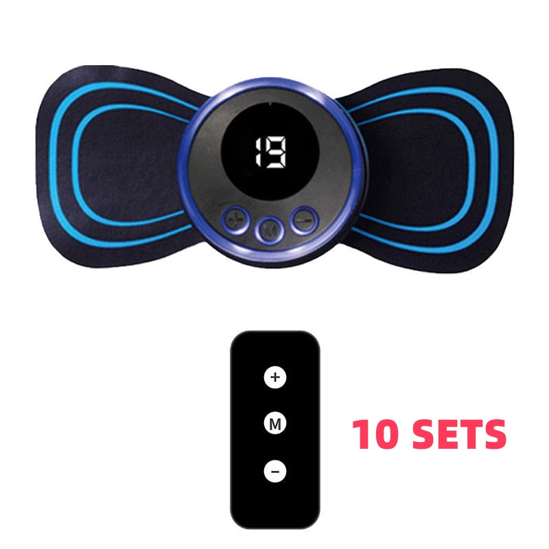 Masseur Portable avec 8 Modes et Écran LCD - Mini Stimulateur Musculaire pour Soulagement de la Douleur