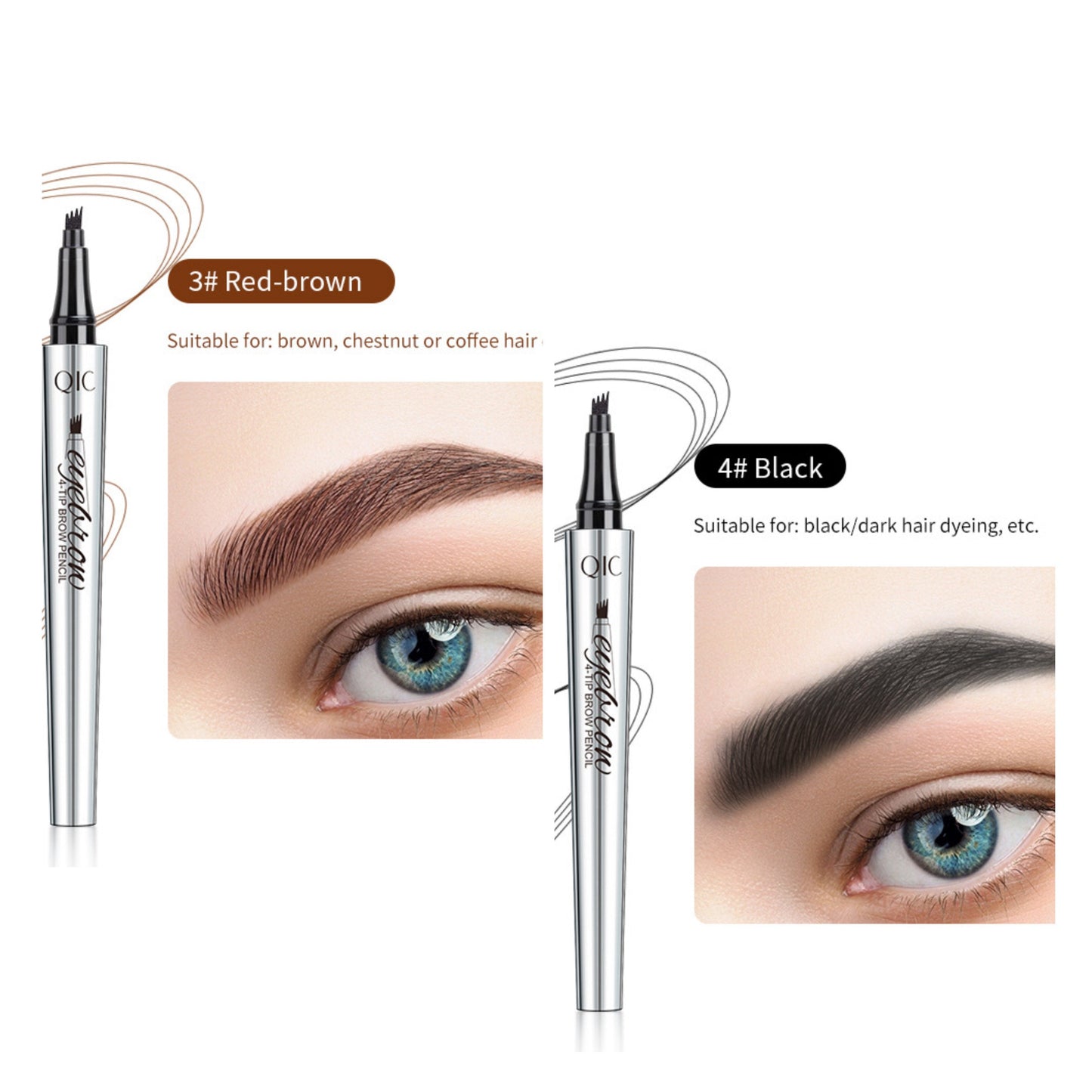 🔥Crayon de tatouage 3D imperméable à 4 pointes de fourche pour microblading (🔥 achetez-en 1, obtenez-en 1 gratuit)