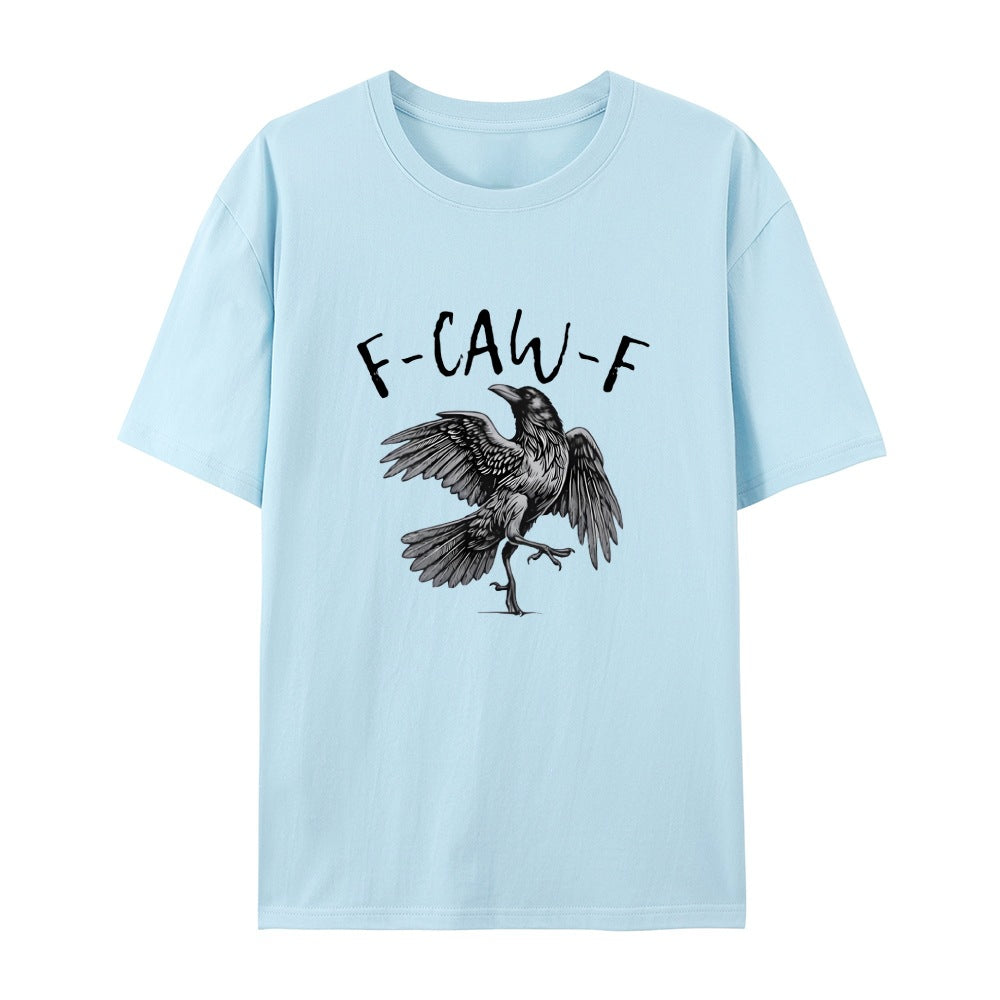 ✨T-shirt graphique humoristique avec corbeau – Dites-le avec un croassement !