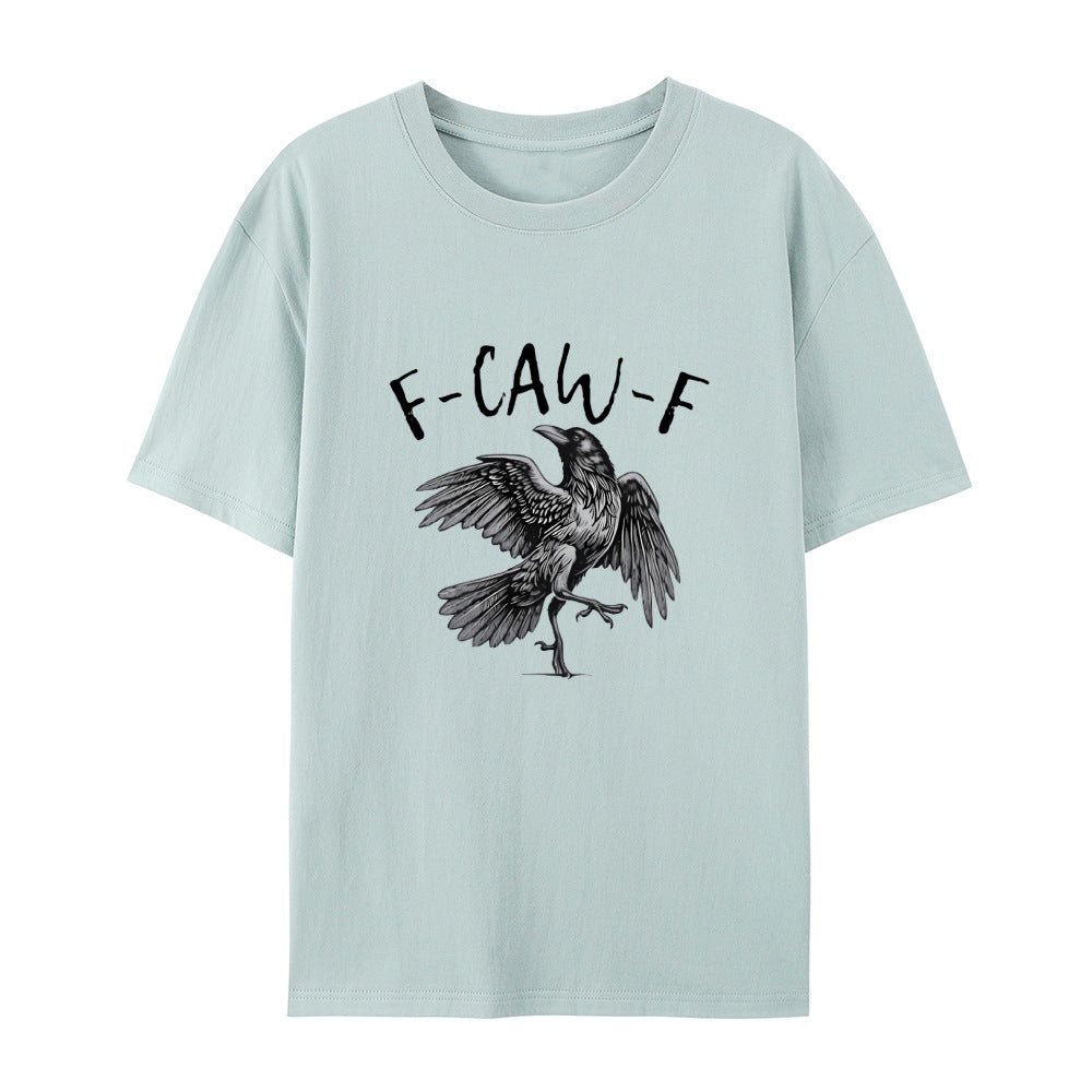 ✨T-shirt graphique humoristique avec corbeau – Dites-le avec un croassement !
