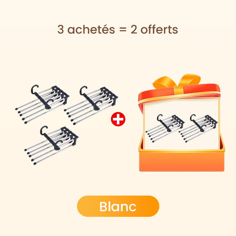 👖 ACHETEZ 2, RECEVEZ 3 ! ✨Porte-Pantalons Multifonctionnel