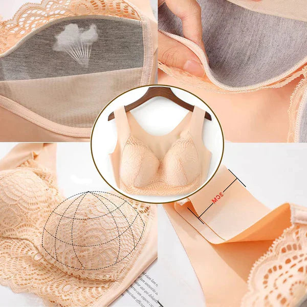 đżăSECOND SKINăCLOUD LIFT BRA SET | Pack de 3 sans couture et sans armature | Bandeaux anti-glisse et respirant đž