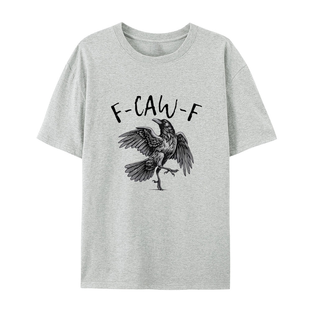 ✨T-shirt graphique humoristique avec corbeau – Dites-le avec un croassement !