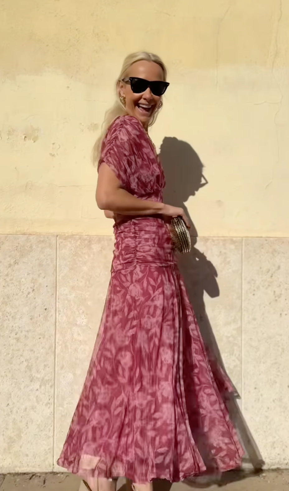 🎁 Vente chaude 50% de réduction 🔥 Robe imprimée à col V hors épaule pour femmes