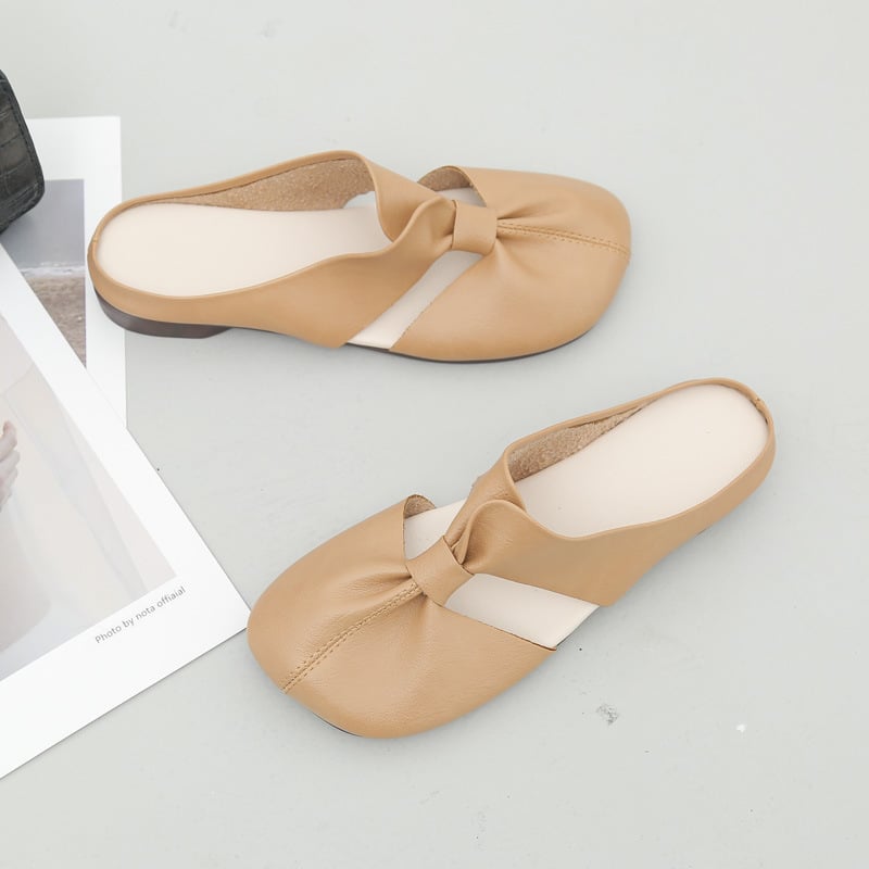 🔥Promotion du dernier jour -50% 🏖️ - Mules à nœuds et semelles souples pour femmes
