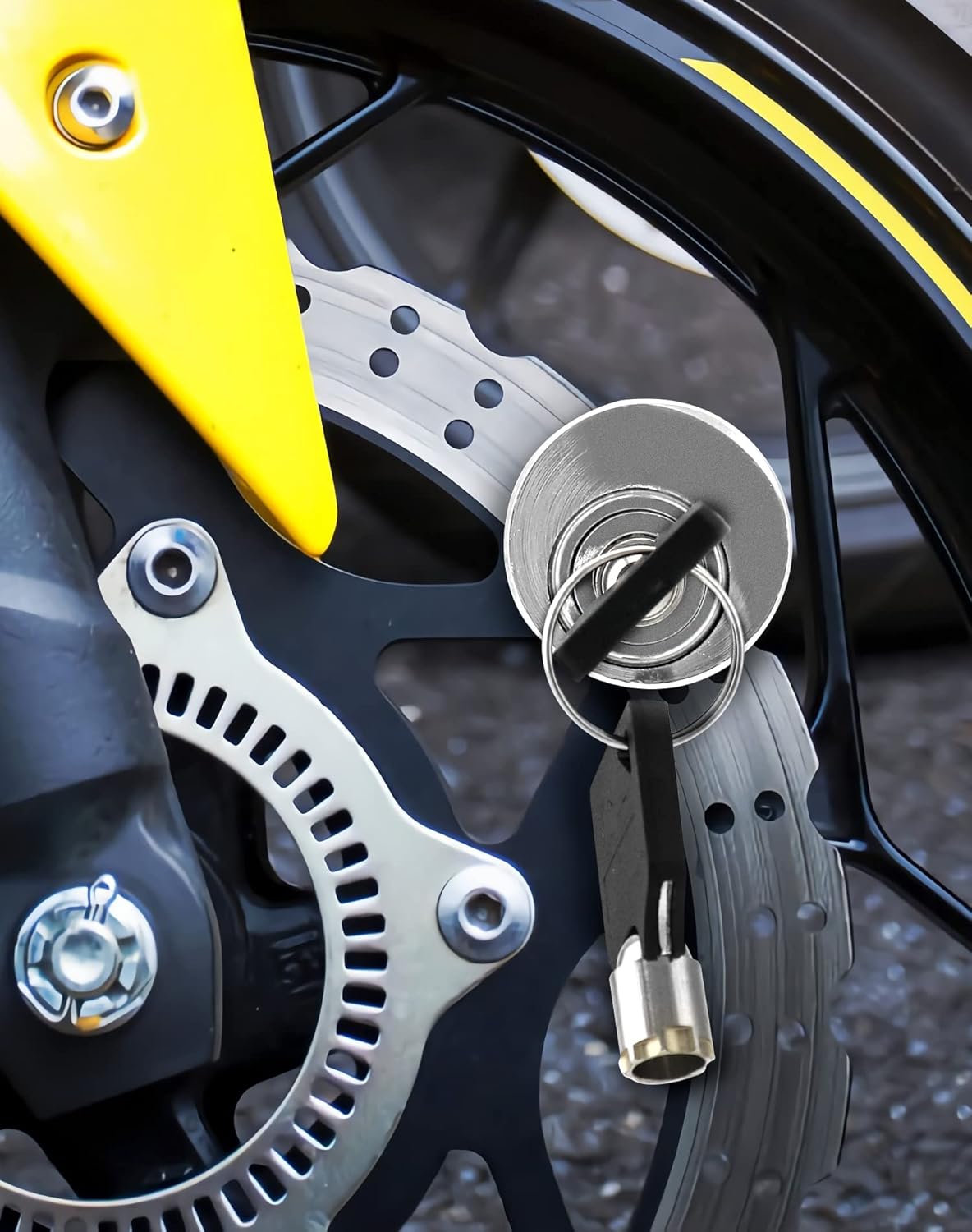 🏍️🔒 Serrure à disque antivol pour motocyclette