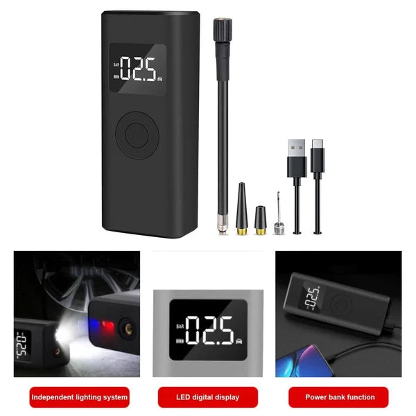 đ
Superbe cadeau de NoĂ«lđ Pompe Ă air pour pneus de voiture