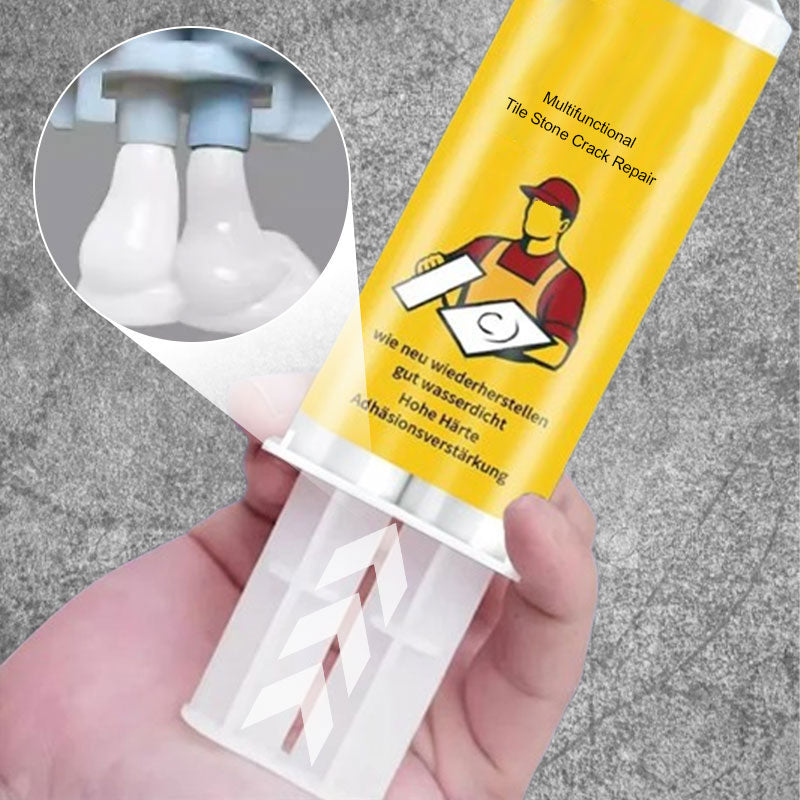 Kit de Réparation Multifonctionnel pour Fissures dans les Carreaux et la Pierre✅