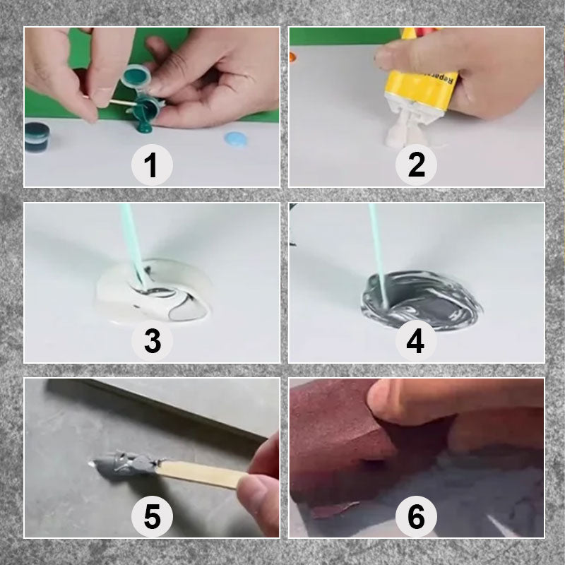 Kit de Réparation Multifonctionnel pour Fissures dans les Carreaux et la Pierre✅