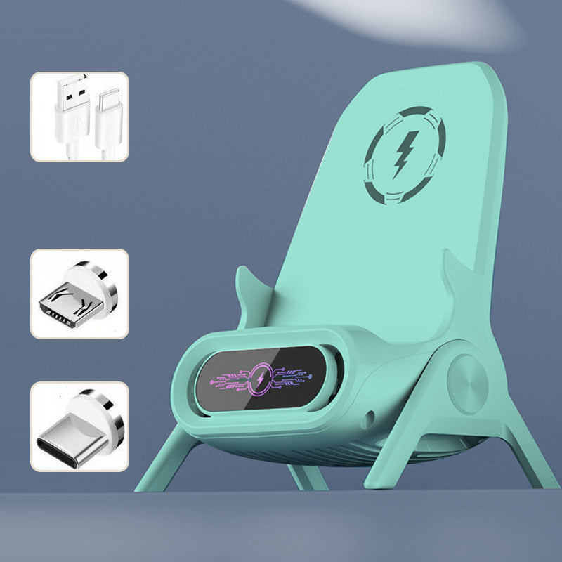 ⚡ Support de Téléphone 3-en-1 + Charge Rapide Sans Fil – Gardez Votre Bureau Propre et Vos Appareils Chargés ! 📱🔋