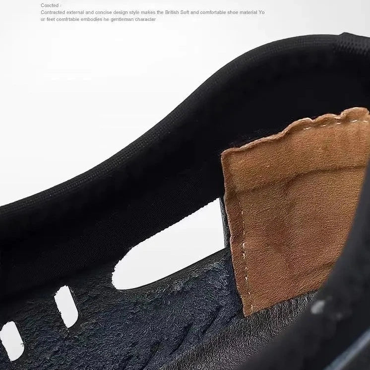 Chaussures de randonnée creuses en cuir souple