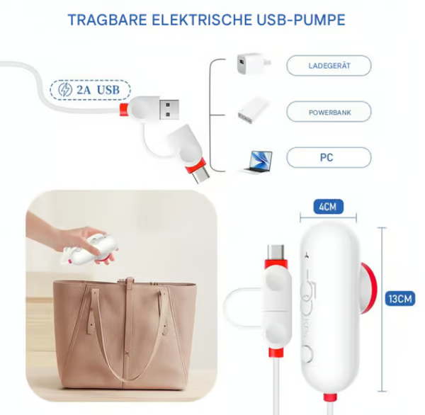 🔥Hot Sale 50% Off🔥6 paquets de sacs de compression sous vide électriques USB - Gagnez de l'espace, voyagez léger !
