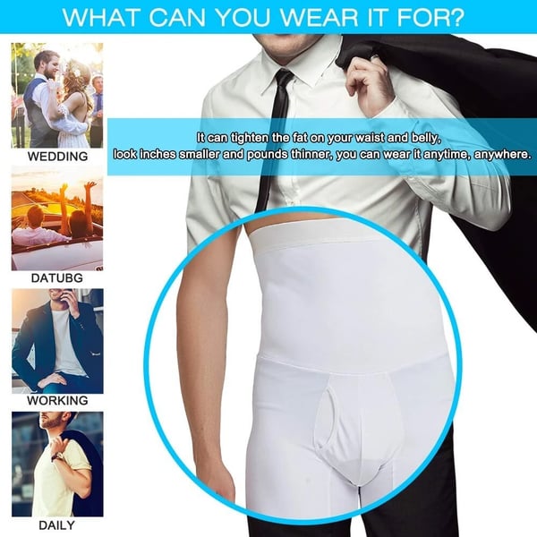 Short de contrôle du ventre pour hommes