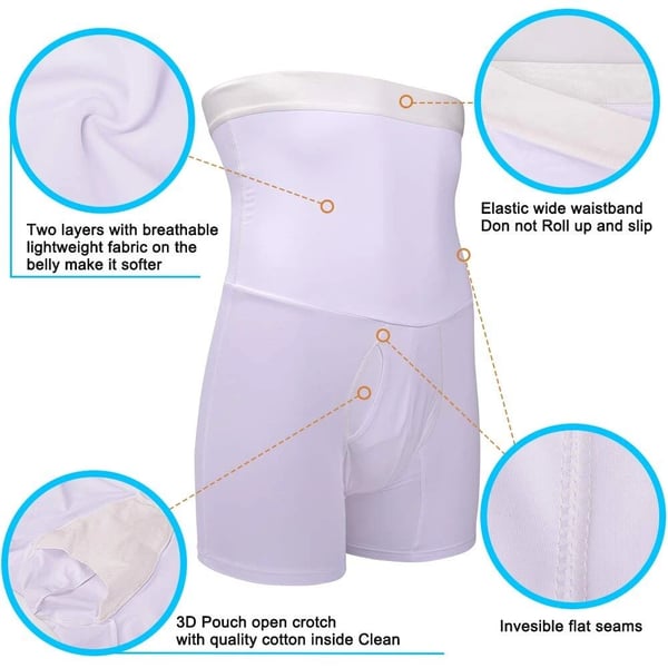 Short de contrôle du ventre pour hommes