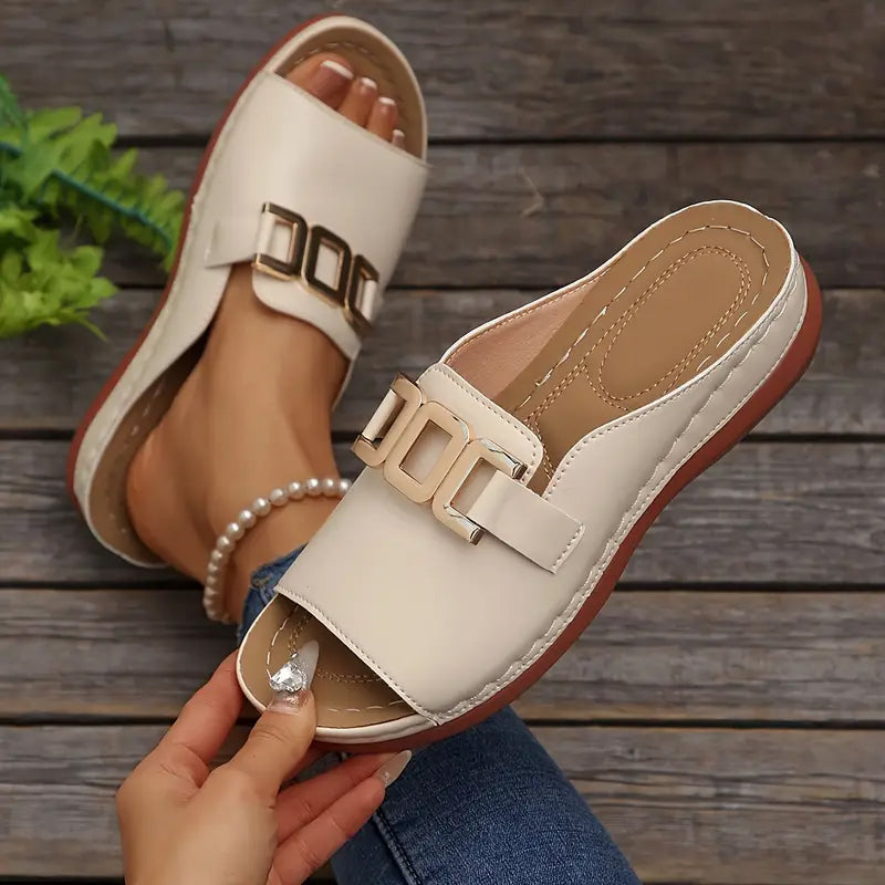 🔥 Dernier jour : 50 % de réduction ! 🏖️💞 Confort absolu – Sandales orthopédiques compensées pour femmes