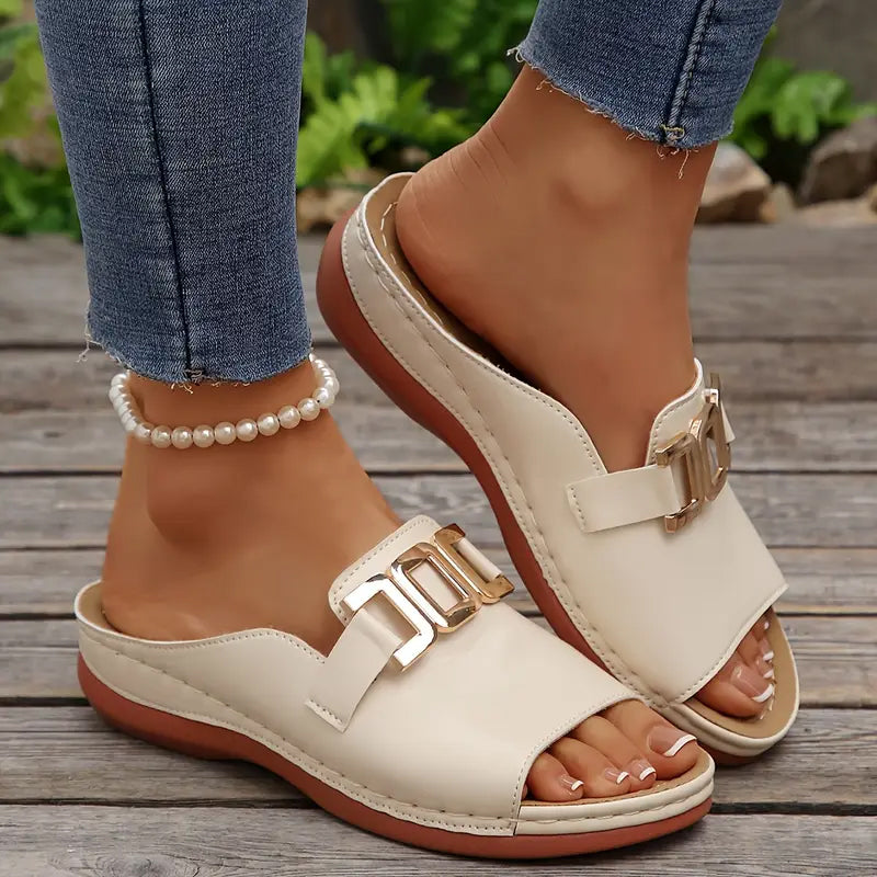 🔥 Dernier jour : 50 % de réduction ! 🏖️💞 Confort absolu – Sandales orthopédiques compensées pour femmes