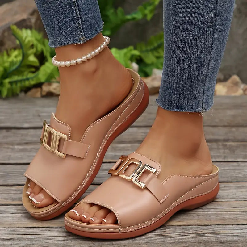🔥 Dernier jour : 50 % de réduction ! 🏖️💞 Confort absolu – Sandales orthopédiques compensées pour femmes