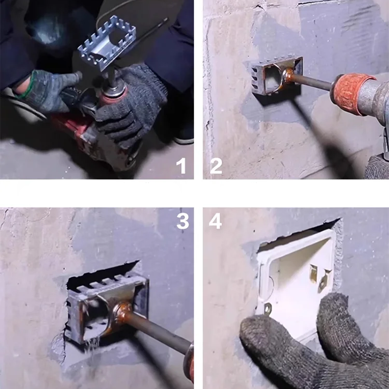 Découpeur de Trous Carrés de 86 Types pour Boîtiers Électriques