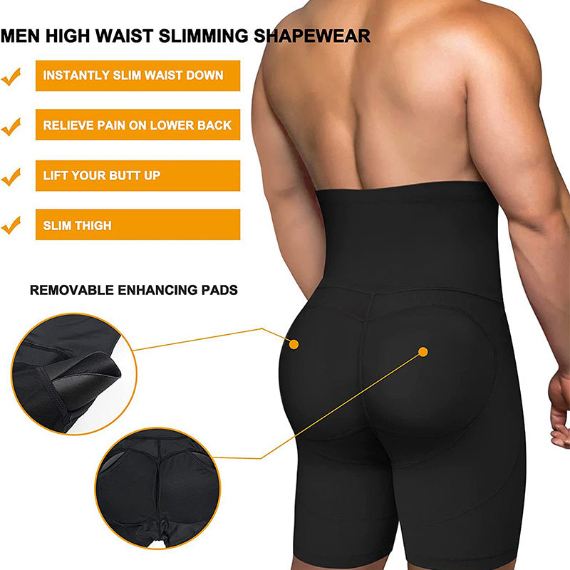 Sous-vêtements gainants taille haute pour homme