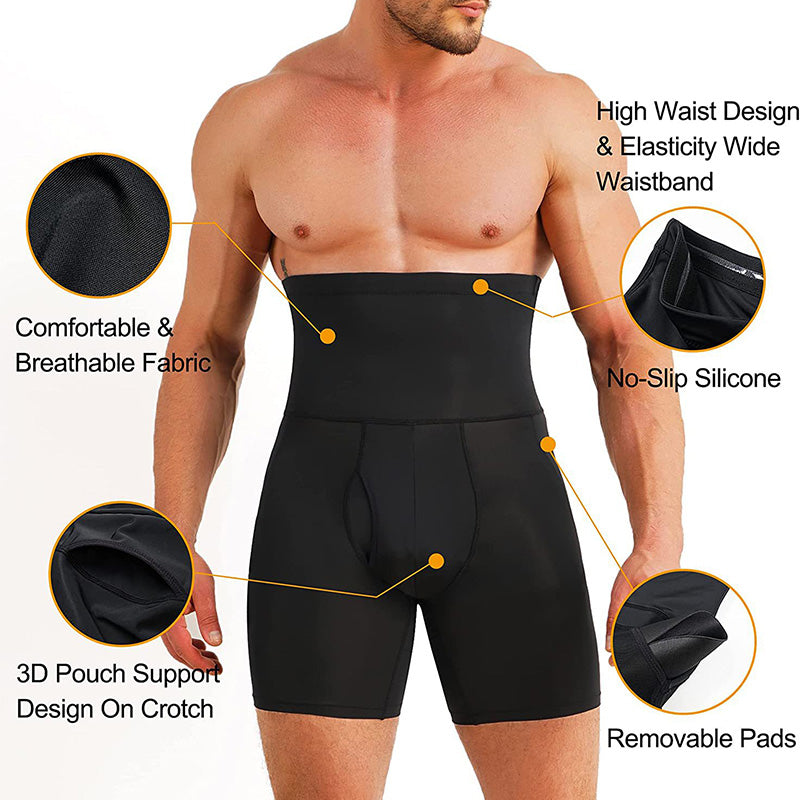 Sous-vêtements gainants taille haute pour homme