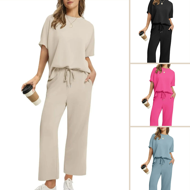✨️Ensemble haut et pantalon décontractés et doux pour femme (ensemble 2 pièces)