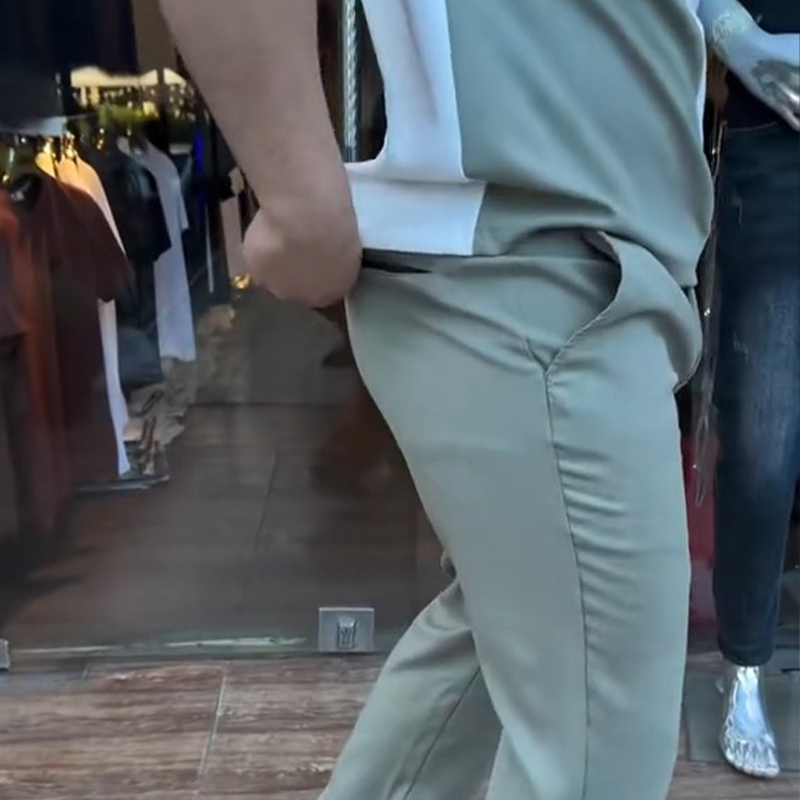 🏃50% de réduction🔥Ensemble décontracté homme col ras du cou et pantalon
