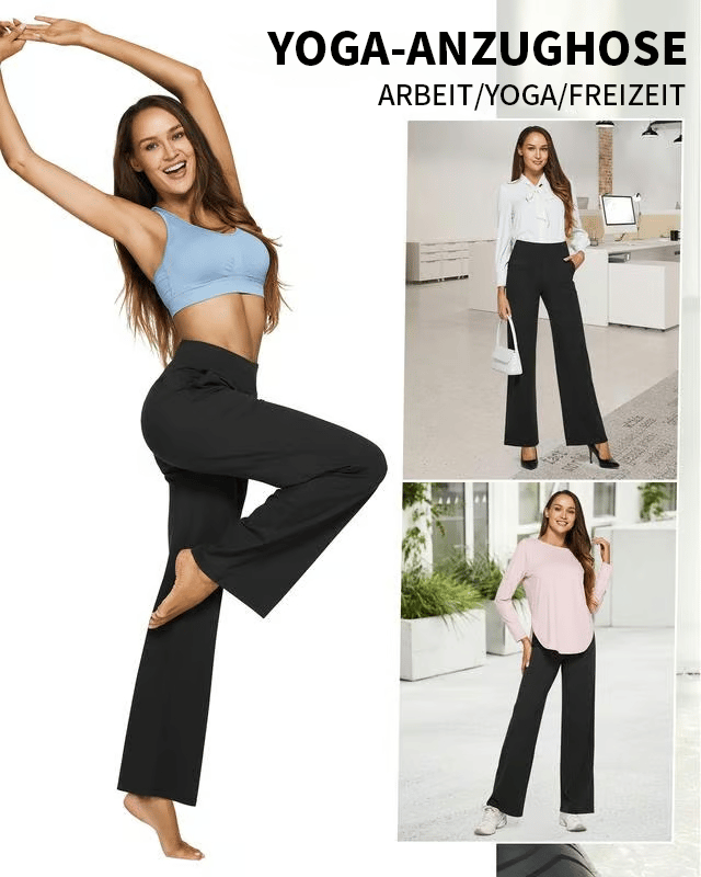 đ Dernier jour 50% de rĂ©duction đ„ Pantalon ample Ă taille haute pour les affaires dĂ©contractĂ©es et les pantalons de yoga.