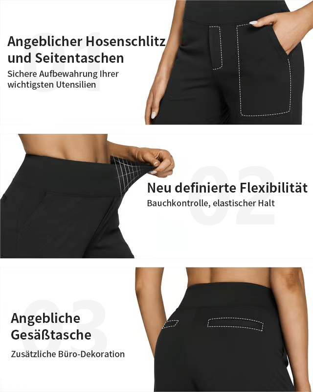 đ Dernier jour 50% de rĂ©duction đ„ Pantalon ample Ă taille haute pour les affaires dĂ©contractĂ©es et les pantalons de yoga.