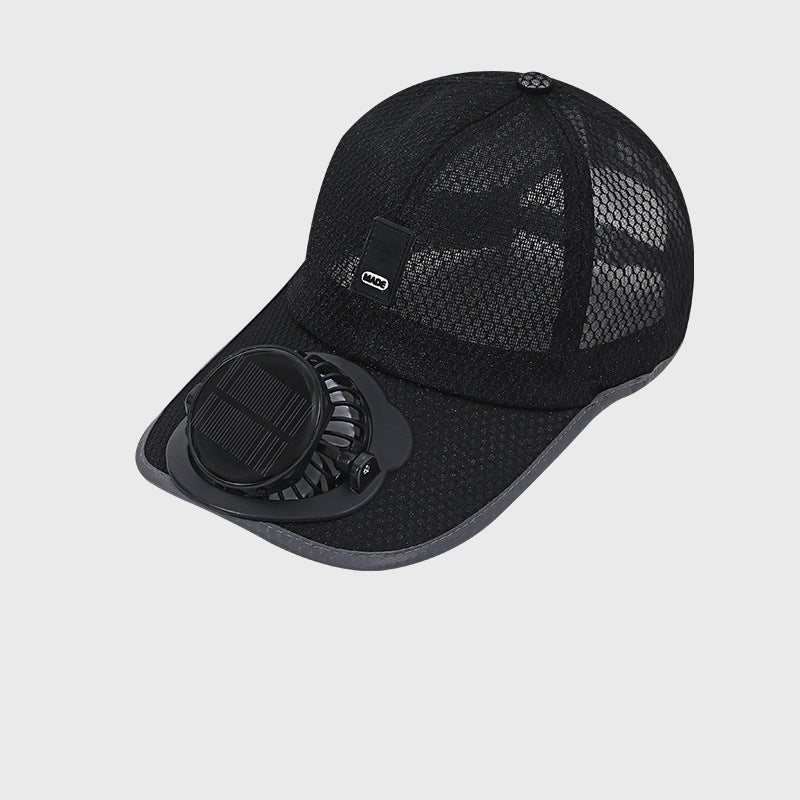 Casquette de Baseball Respirante avec Ventilateur Solaire