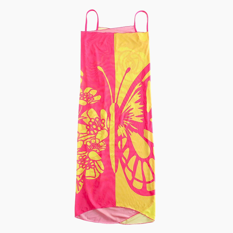 Cover-up de maillot de bain pour femme avec motif de papillons