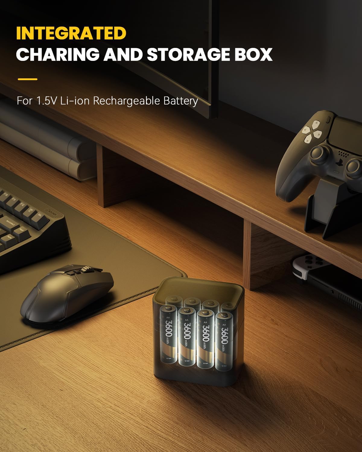🏆✨ Vente chaude 50% de réduction 🔋 Batterie Li-ion avec boîte de stockage de charge intégrée 💡 Protection contre les surcharges