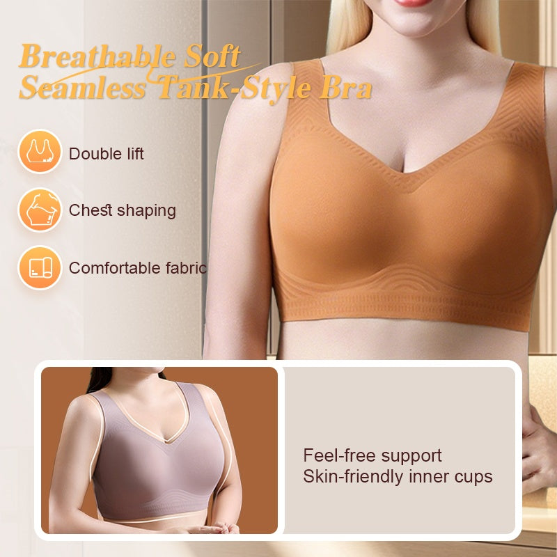 Brassière Respirante Douce et Sans Couture de Type Débardeur