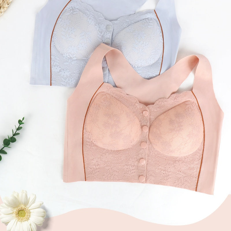 Soutien-gorge confortable sans armatures à fermeture frontale pour femme