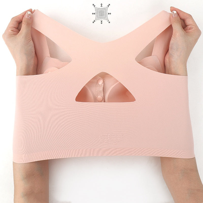 Soutien-gorge confortable sans armatures à fermeture frontale pour femme
