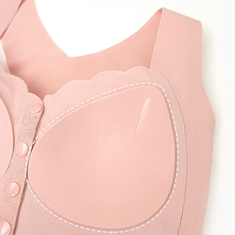 Soutien-gorge confortable sans armatures à fermeture frontale pour femme