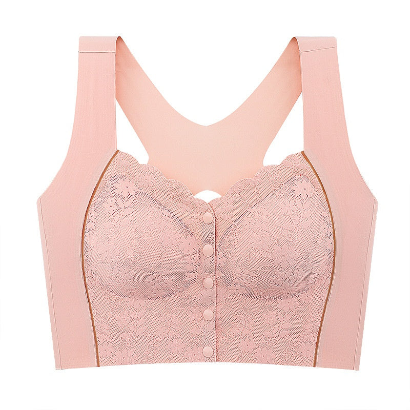 Soutien-gorge confortable sans armatures à fermeture frontale pour femme