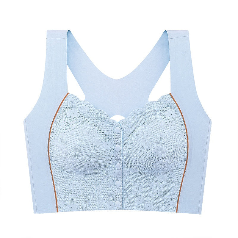 Soutien-gorge confortable sans armatures à fermeture frontale pour femme