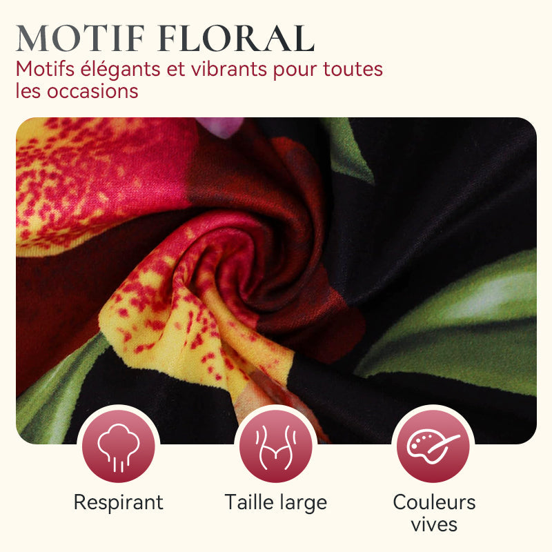 Robes courtes amples imprimées à bretelles spaghetti et col en V