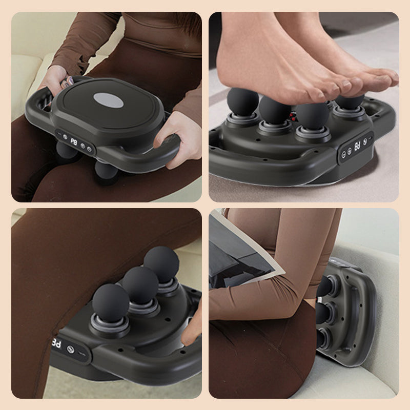 Pistolet de massage musculaire multifonctionnel automatique à 12 têtes